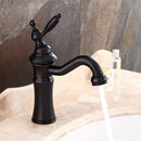 Elegant brushed nickel basin faucet swivel spout bathroom mixer