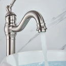 DecorBites™ Brushed Nickel Single Handle Bathroom Sink Faucet Swivel Spout Mixer Tap