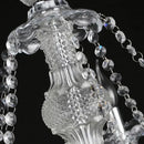 Elegant chrome crystal floor lamp for living room candle led style