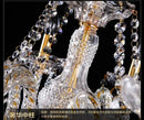 Elegant chrome crystal floor lamp for living room candle led style