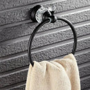 Elegant chrome crystal towel holder bathroom wall rack