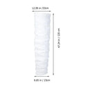 Elegant column white ribbed floor lamp living room