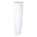 Elegant column white ribbed floor lamp living room