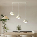 Elegant cream led chandelier 3 light dome pendant dining room
