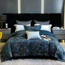 Elegant cream satin floral 1200tc egyptian cotton bedding set bedroom