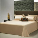 Elegant cream & teal 1200tc egyptian cotton bedding set bedroom