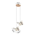Elegant crystal butterfly pendant lamp – bedroom luxury lighting
