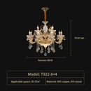 Elegant crystal chandelier gold tiered light for living room