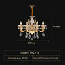 Elegant crystal chandelier gold tiered light for living room