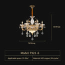 Elegant crystal chandelier gold tiered light for living room