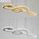 DecorBites™ Musical Note Pendant LED Chandelier - Sparkling Crystal Design for Fashion Stores