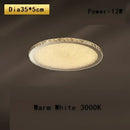 Elegant crystal round ceiling lamp for living room