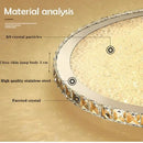 Elegant crystal round ceiling lamp for living room