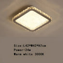 Elegant crystal round ceiling lamp for living room