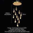 Elegant diamond crystal chandelier gold dining room pendant light