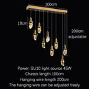 Elegant diamond crystal chandelier gold dining room pendant light