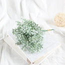 Elegant flocking lover grass purple silk bouquet bedroom decor