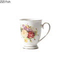 Elegant floral ceramic cup and saucer set dining room porcelain tea set