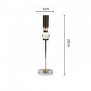 Elegant gold and crystal glass candlestick holder dining room set