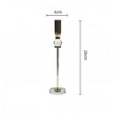 Elegant gold and crystal glass candlestick holder dining room set
