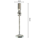 Elegant gold and crystal glass candlestick holder dining room set