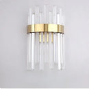 Elegant gold and crystal led wall lamps for living room decor