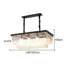Elegant gold & black crystal round ceiling chandelier dining room