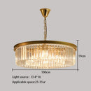Elegant gold & black crystal round ceiling chandelier dining room