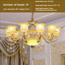 Elegant gold & blue crystal chandelier living room lighting