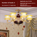 Elegant gold & blue crystal chandelier living room lighting