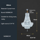 Elegant gold & chrome k9 crystal chandelier for dining room