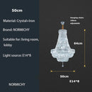 Elegant gold & chrome k9 crystal chandelier for dining room