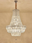 Elegant gold & chrome k9 crystal chandelier for dining room
