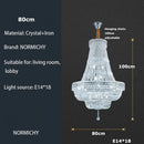 Elegant gold & chrome k9 crystal chandelier for dining room