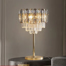 Elegant gold crystal bar table lamp dining room decor