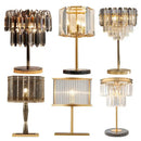 Elegant gold crystal bar table lamp dining room decor