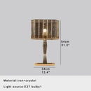 Elegant gold crystal bar table lamp dining room decor