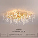 Elegant gold crystal chandelier living room branch light