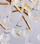 Elegant gold crystal chandelier living room branch light