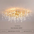 Elegant gold crystal chandelier living room branch light