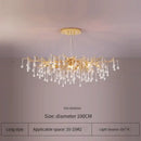 Elegant gold crystal chandelier living room branch light