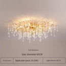 Elegant gold crystal chandelier living room branch light