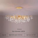 Elegant gold crystal chandelier living room branch light