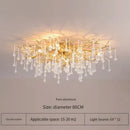 Elegant gold crystal chandelier living room branch light