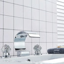 Elegant gold crystal handle waterfall basin faucet set bathroom tap
