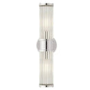 Elegant gold crystal led wall lights living room glass rod sconce