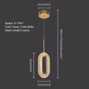 Elegant gold crystal oval pendant light chandelier for living room