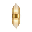 Elegant gold crystal prism wall sconce light living room lighting