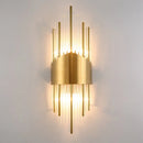 Elegant gold crystal prism wall sconce light living room lighting