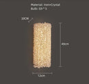 Elegant gold crystal wall lamp bedroom sconce lighting